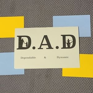 D.A.D father's day card